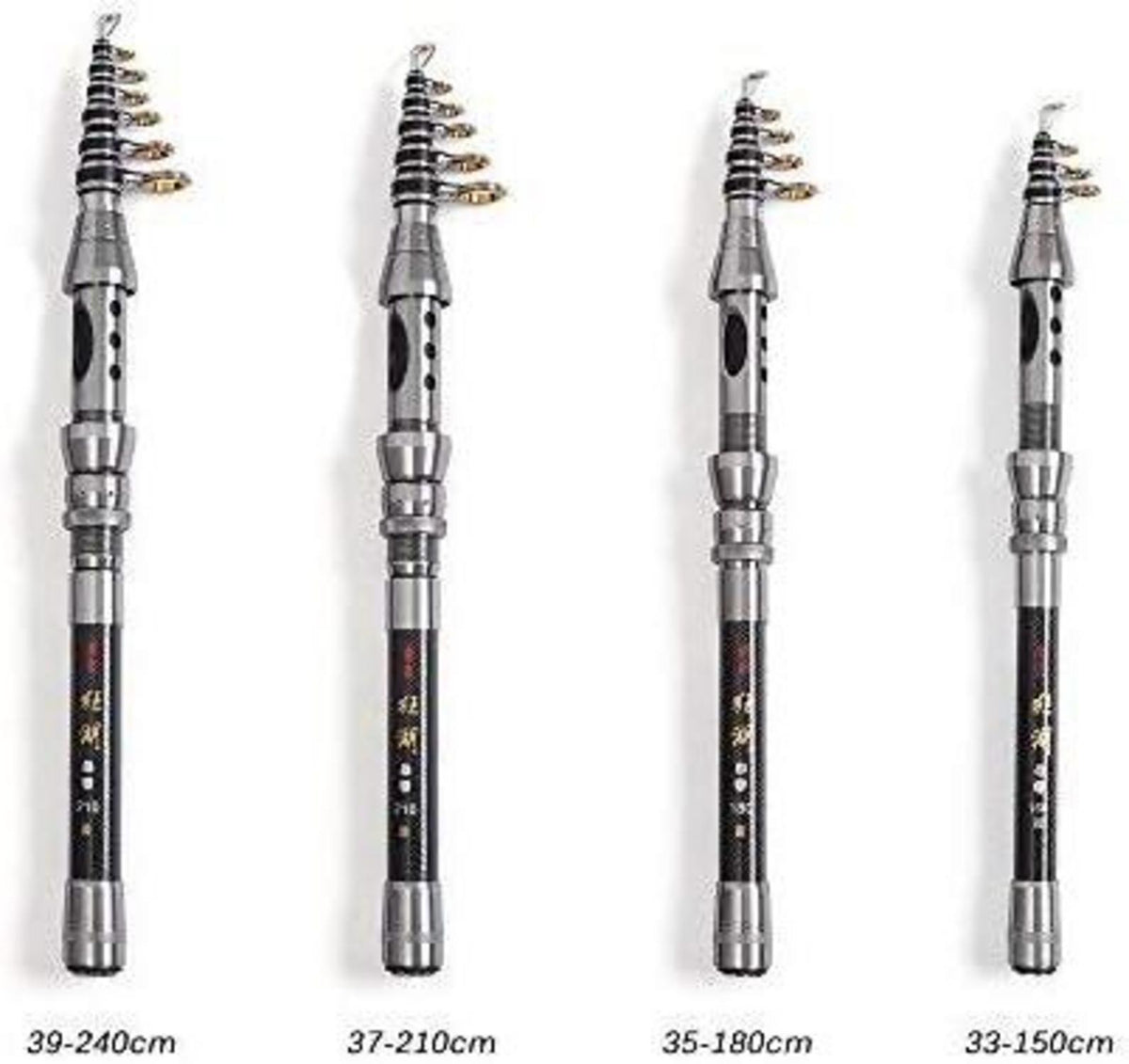 Teleskop Angelrute Spule Combo Kit 100M Angelschnur Köder Haken Jigkopf