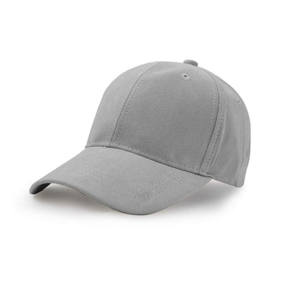 Wildlederimitat Baseball Cap Grau – Unisex, Einstellbar