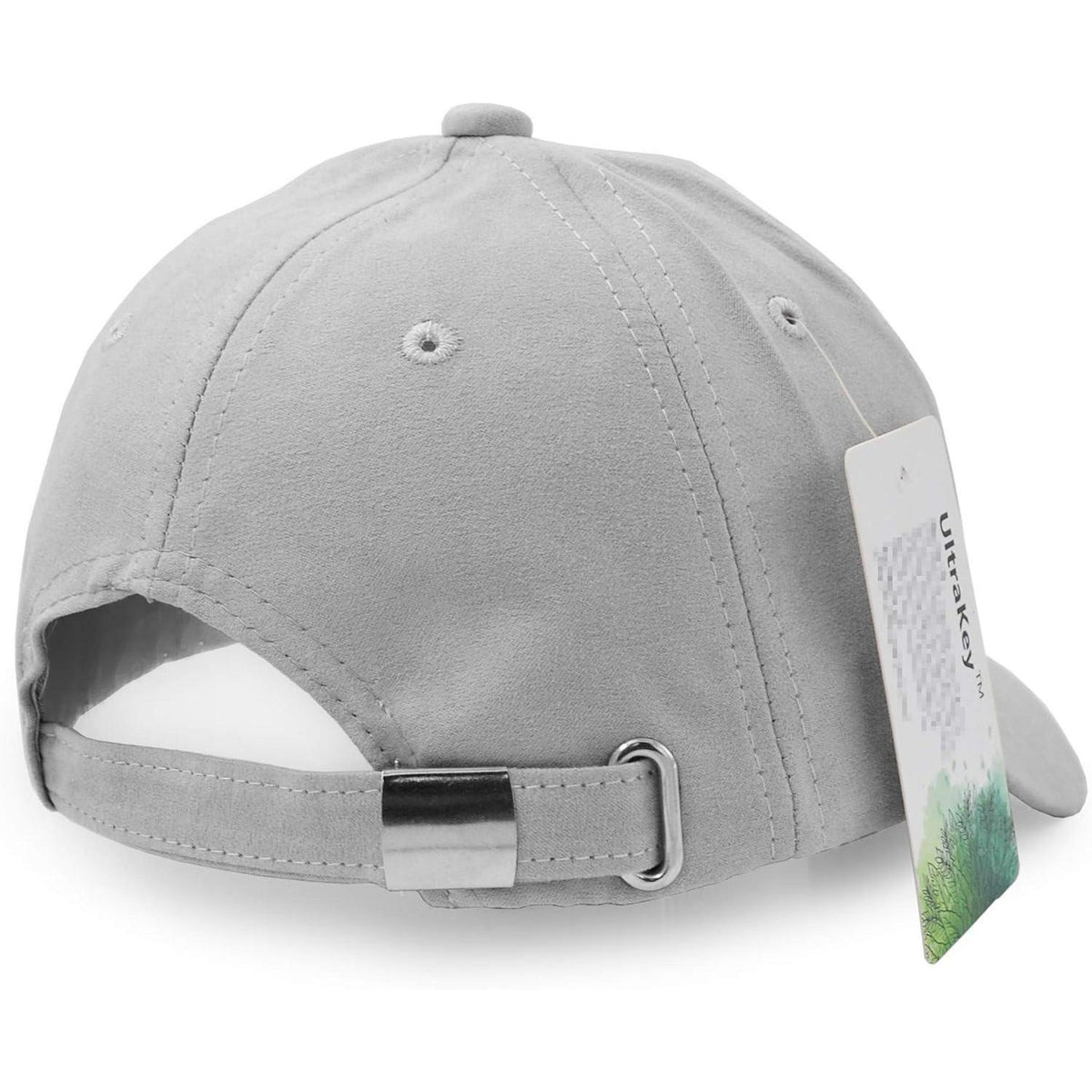 Wildlederimitat Baseball Cap Grau – Unisex, Einstellbar