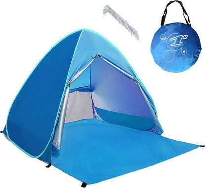 Pop Up Strand Zelt mit UV-Schutz und Tür - Familien Cabana für Camping