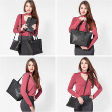 Moderne LOVEVOOK Handtasche Damen Schultertasche Blau Leder