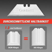 Goldblatt G08283 SK2M-Stahl Allzweckklingen 100 Stück mit