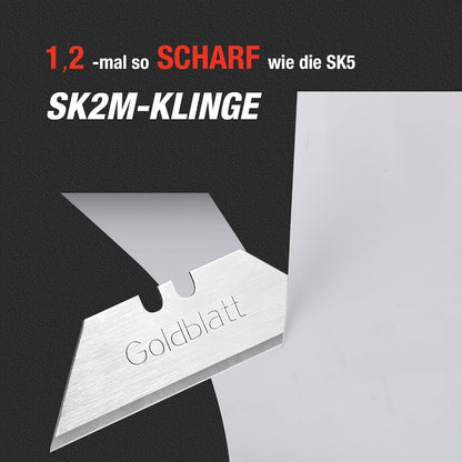 Goldblatt G08283 SK2M-Stahl Allzweckklingen 100 Stück mit