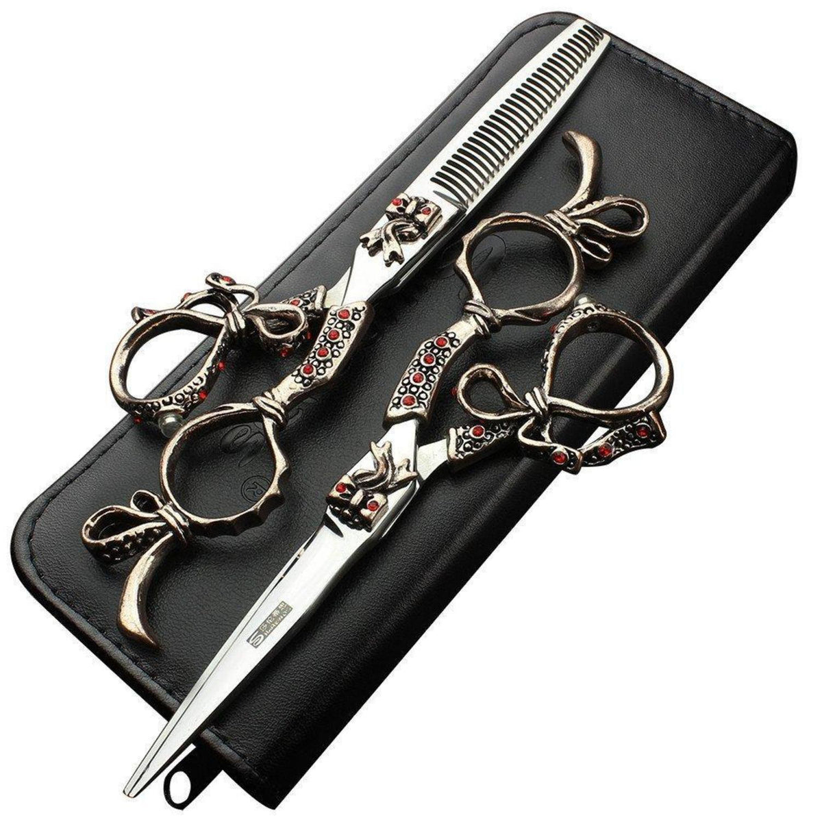 5.5 Zoll Friseurschere Set Edelstahl – Ergonomisch & Verstellbar