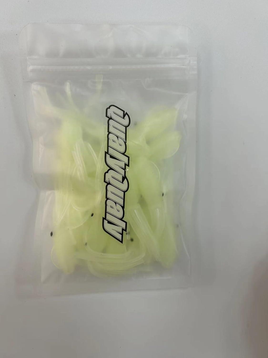 Gummifisch Angelköder Octopus Leuchtend Köder für Süß- und Salzwasser 7,5cm 15 Stück