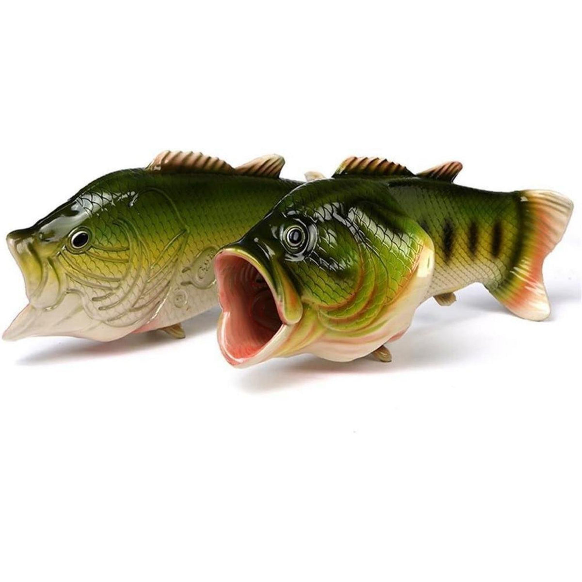 Fisch Hausschuhe Herren Grün 44/45 EU – Strand Schuhe