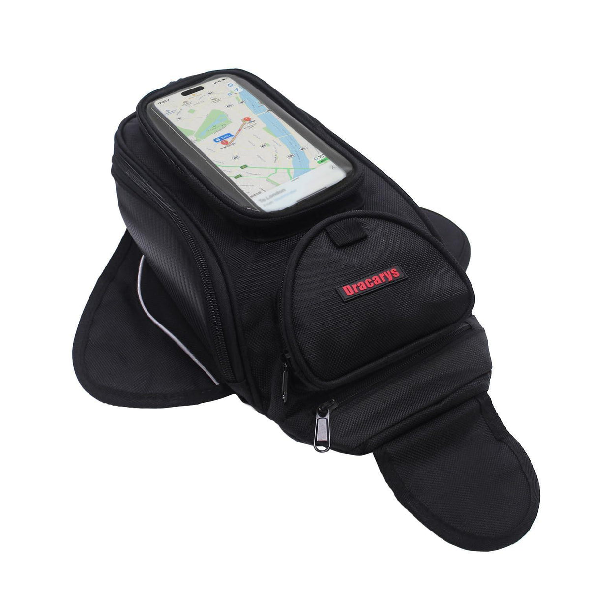 Motorrad Tankrucksack Oxford Schwarz 4 Liter mit Handyfach
