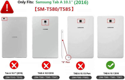 Samsung Tablet Tab A6 10.1 Hülle Schutzhülle 360° Drehung
