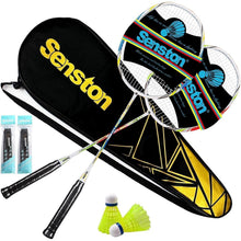 Graphit Badminton Set Profi Schläger Leichtgewicht Federball