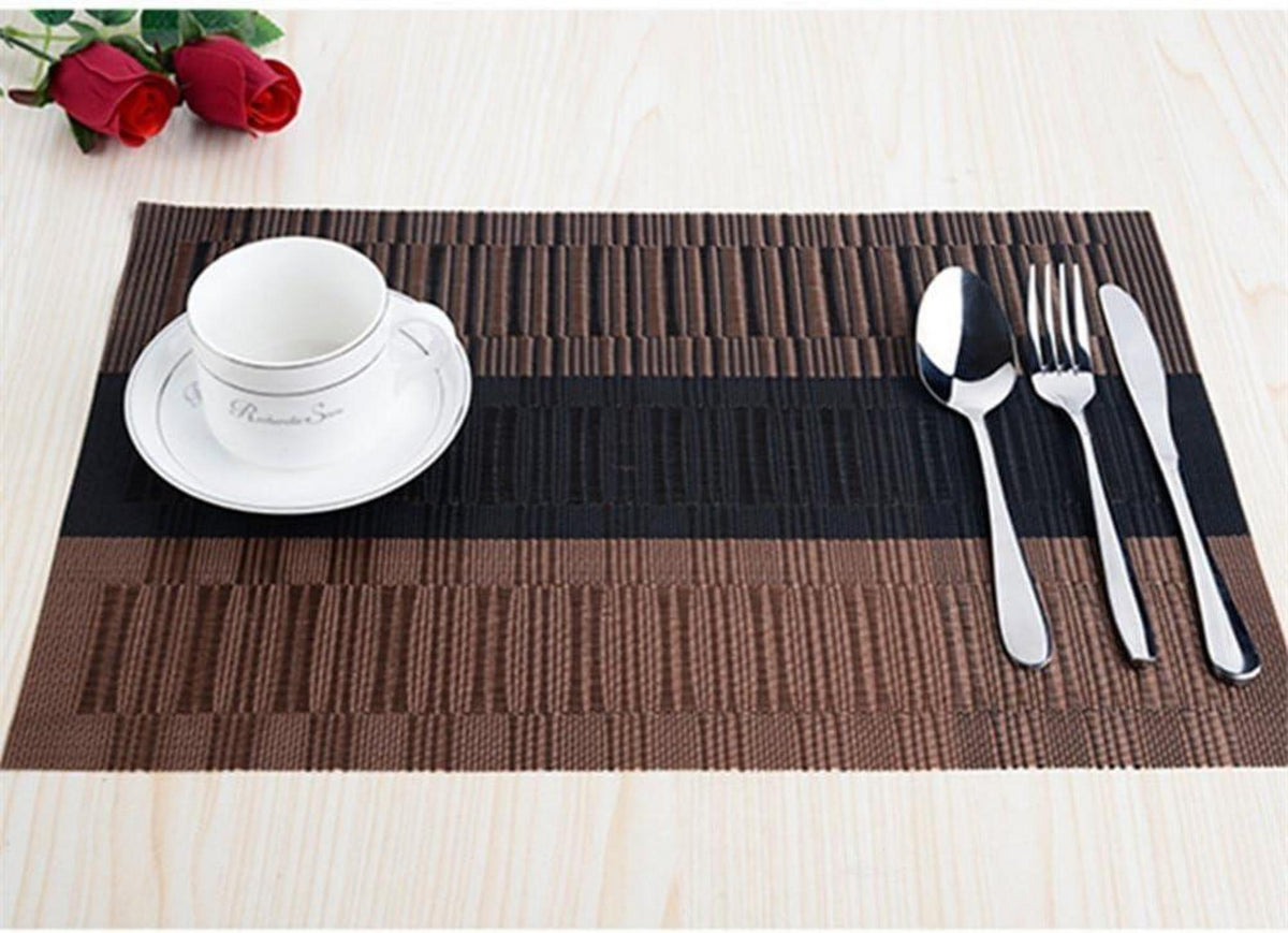 Fontic 6er Set Platzsets 30x45cm Rutschfest Abwaschbar PVC