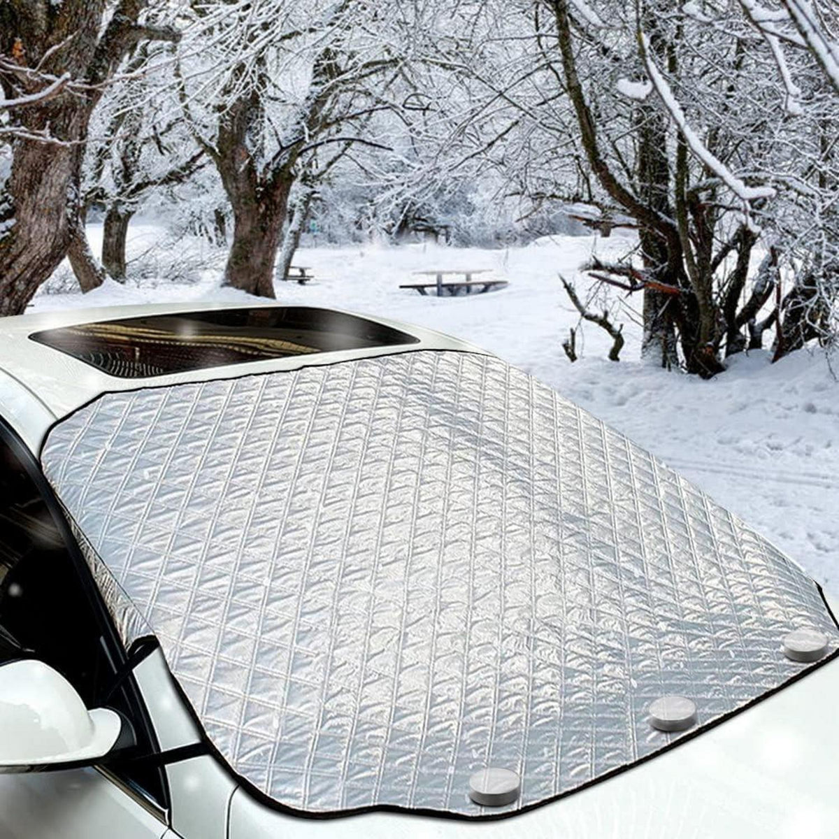 iZoeL Magnetische Auto Frontscheibenabdeckung Frostschutz Sonnenschutz