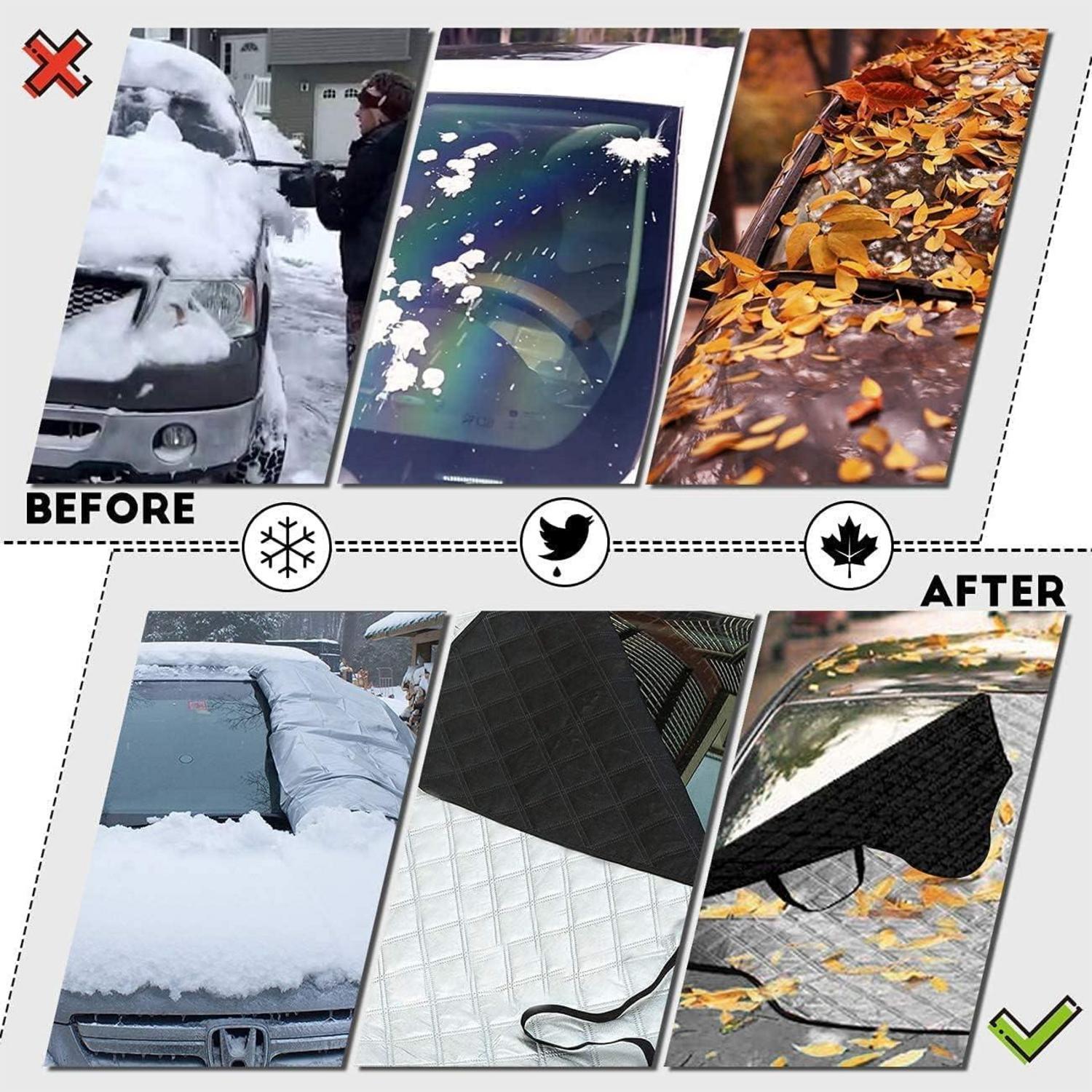 Auto Frontscheibenabdeckung Magnetisch Frostschutz Sonnenschutz Groß SUV Truck