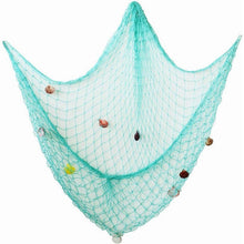 AONER Fischernetz 150x200cm mit Muscheln zum Aufhängen
