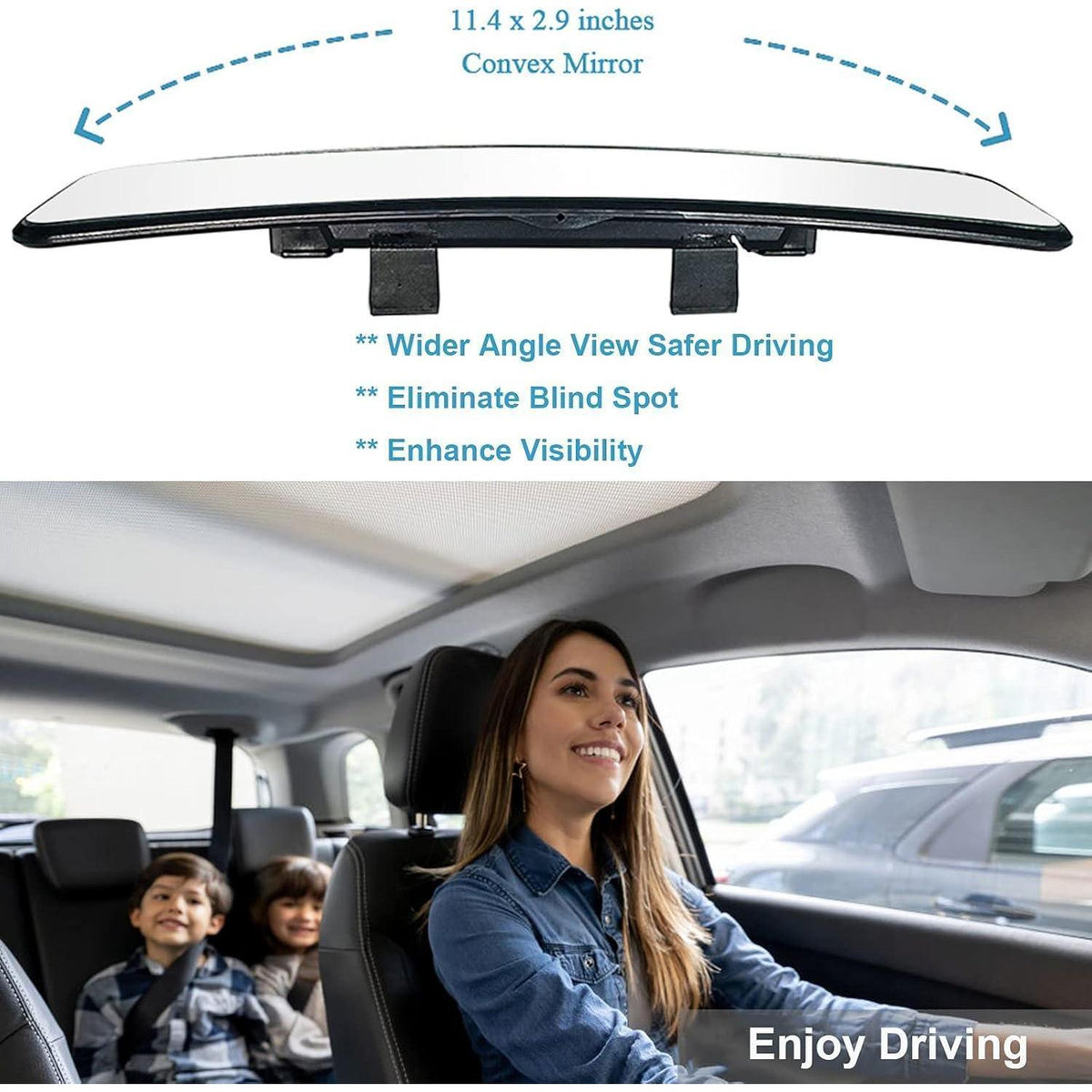 Panorama Rückspiegel für Auto, SUV & Truck
