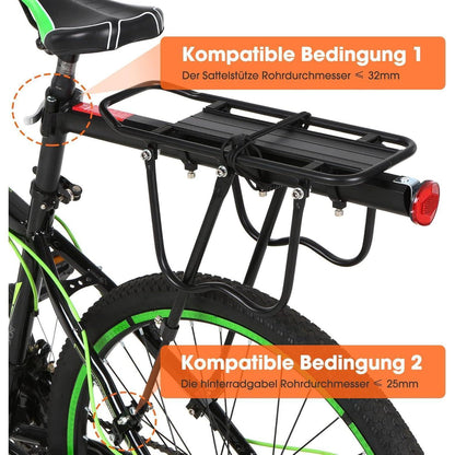 Fahrradgepäckträger Mountainbike Aluminiumlegierung bis