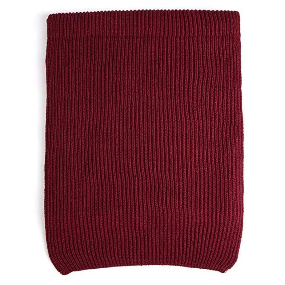 Herren Strickschal warm rot Acryloptik 185x38cm