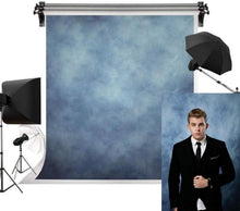 Fotografie Hintergrund Blau 1,5x2,2m Mikrofaser Porträt Baby Leinwand