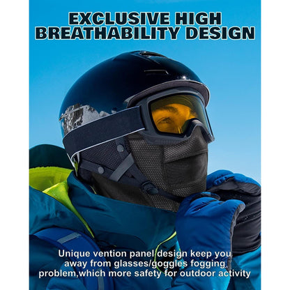Sturmhaube Winter Sport – Warm, Winddicht & Brillenfreundlich