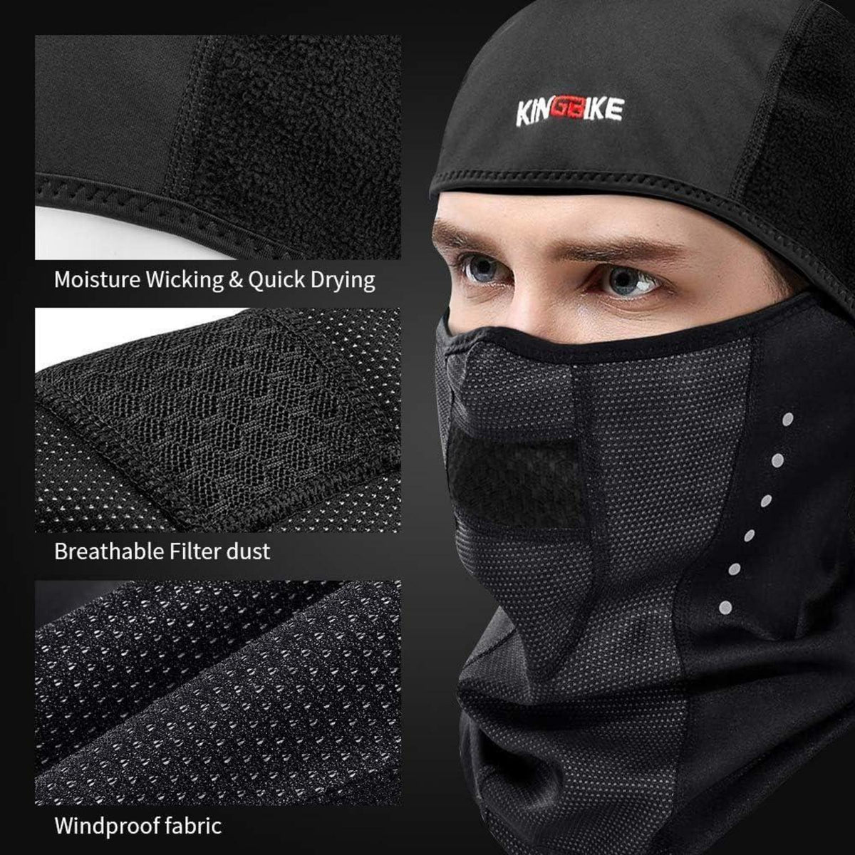 Sturmhaube Winter Sport – Warm, Winddicht & Brillenfreundlich