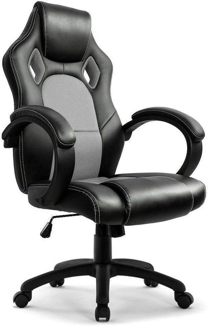 Ergonomischer Gaming Stuhl Bürocomputer Rennstuhl Grey