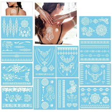 Temporäre Tattoos Körperkunst Wasserdicht Mädchen Frauen Urlaub (12