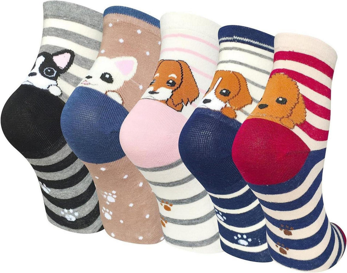 5 Paar Lustige Bunte Tiere Socken Baumwolle Geschenk Einheitsgröße