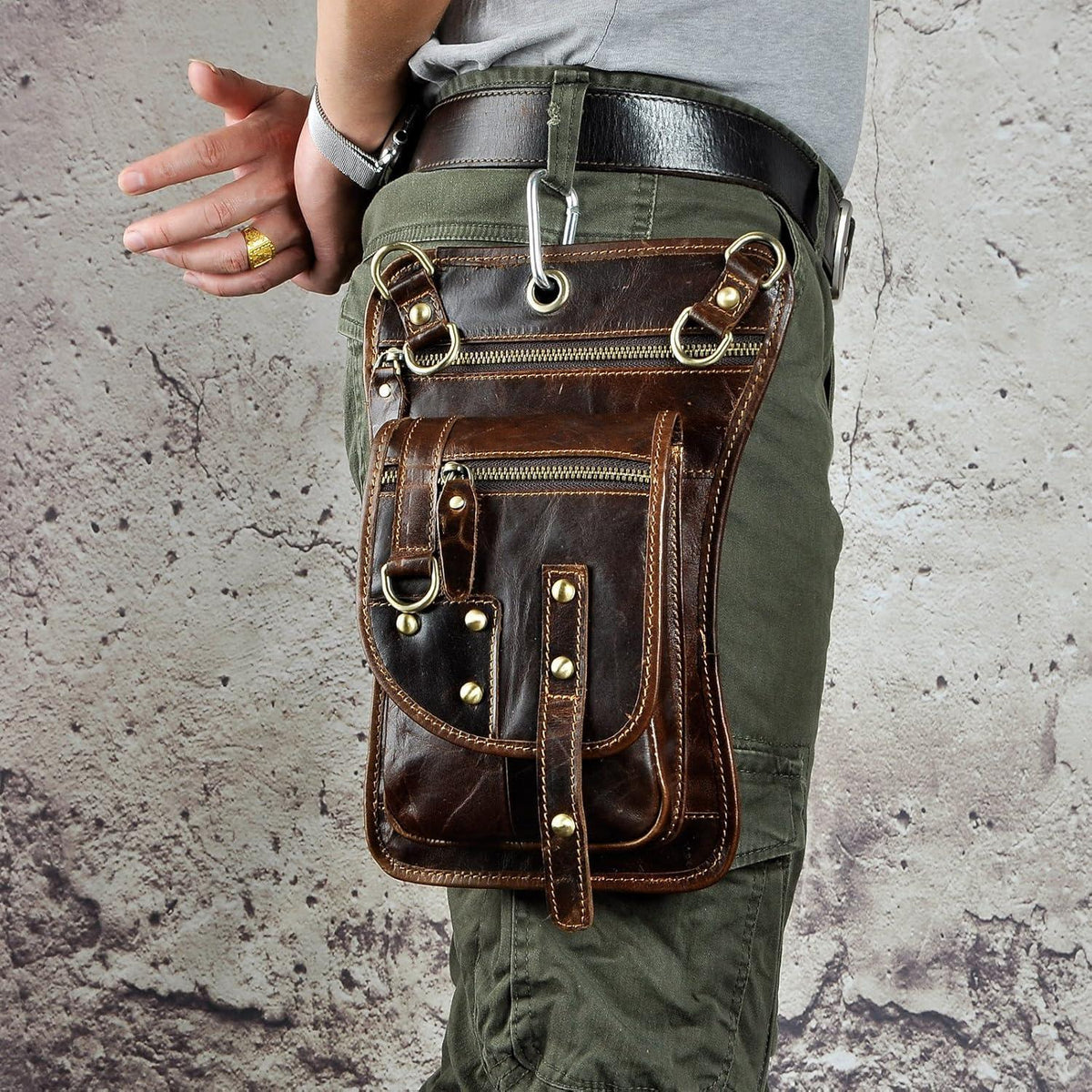 Echtes Leder Hüfttasche Herren – Gürteltasche für Alltag & Outdoor