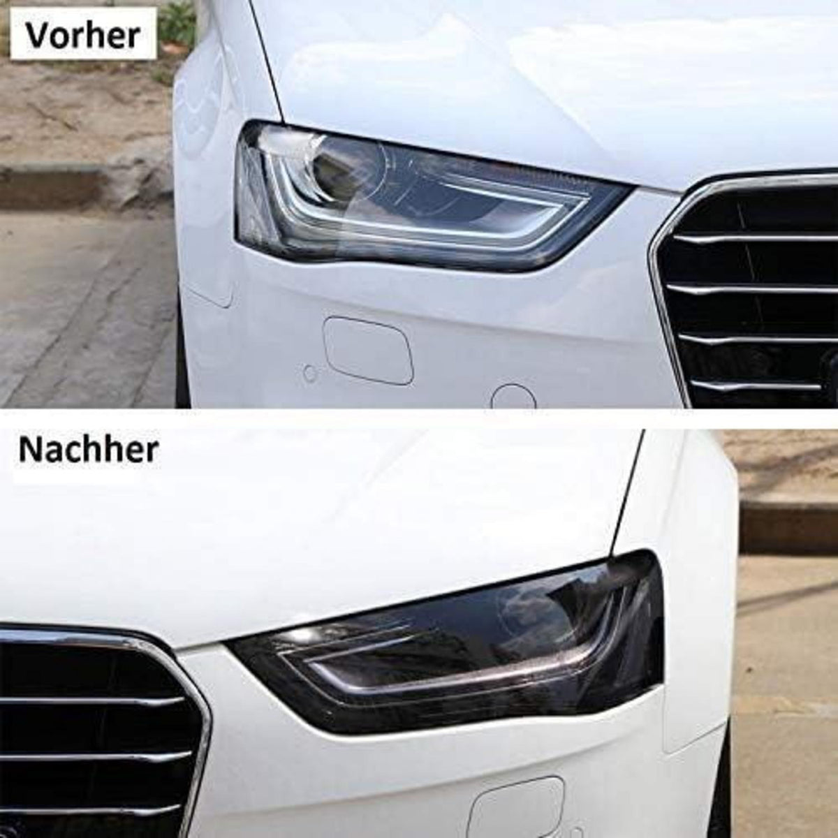 Auto Scheinwerfer Folie Schwarz 200x30cm