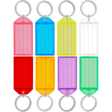 40er Pack Robuste Kunststoff Schlüsselanhänger 8 Farben