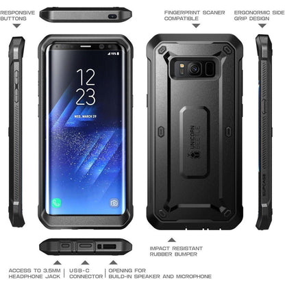 Schutzhülle für Samsung Galaxy S8 mit Gürtelclip & Displayschutz