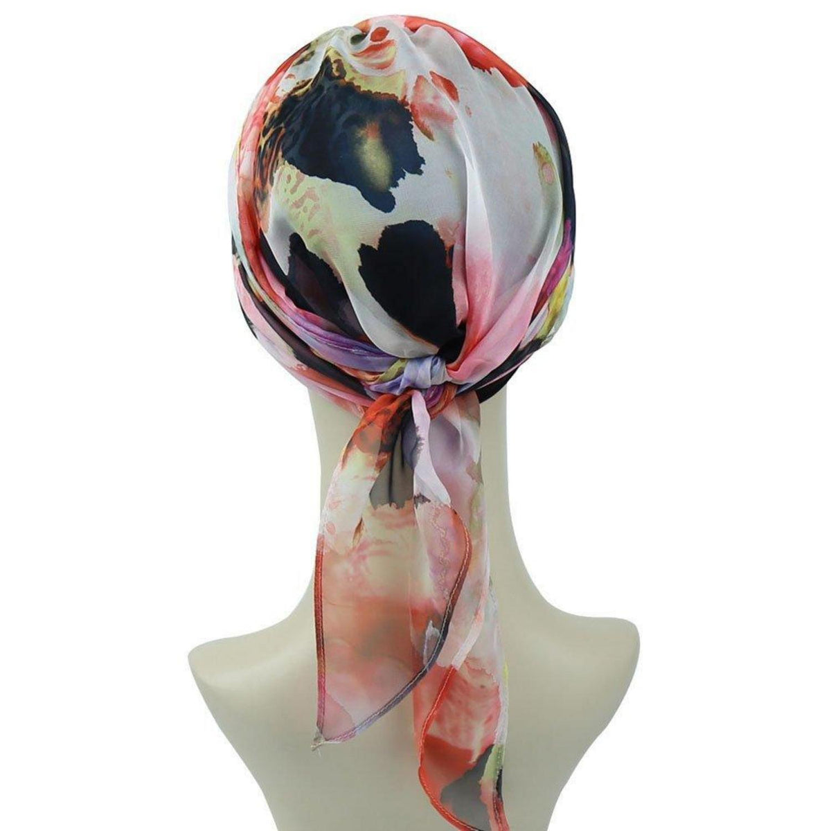 Chemo Kopftuch Bambus Viskose Multicolor Rot