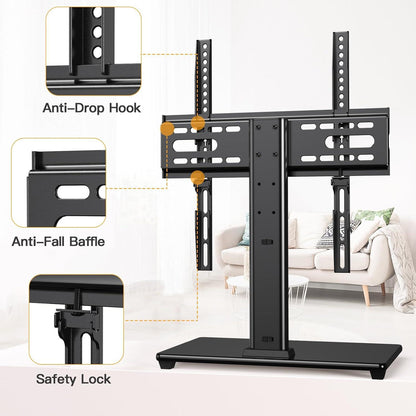 TV Ständer Universal 26-55 Zoll bis 40kg VESA 400x400mm höhenverstellbar stabil