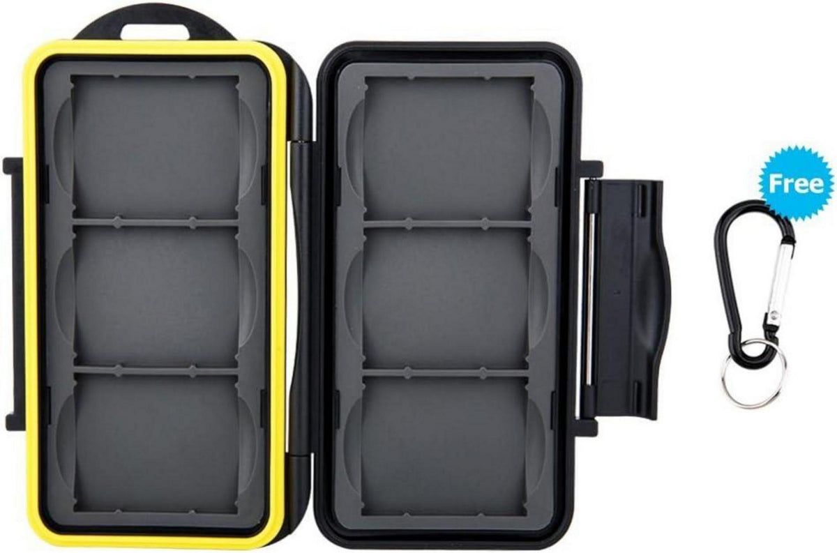Speicherkarten Tasche Wasserdicht Schutzhülle für 6 CF Compact Flash Karten