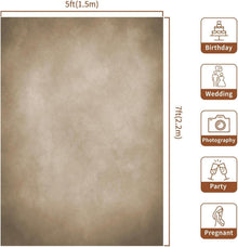 Hellbrauner Mikrofaser-Fotohintergrund 1,5x2,2m Velvet
