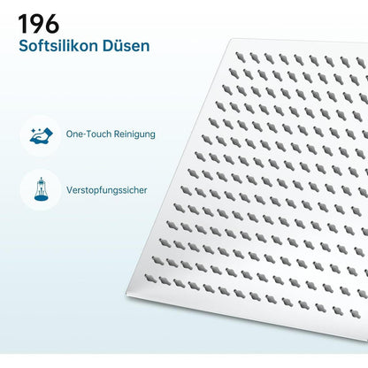 Antikalk Regenduschkopf Edelstahl 30cm Chrom