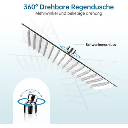 Antikalk Regenduschkopf Edelstahl 30cm Chrom