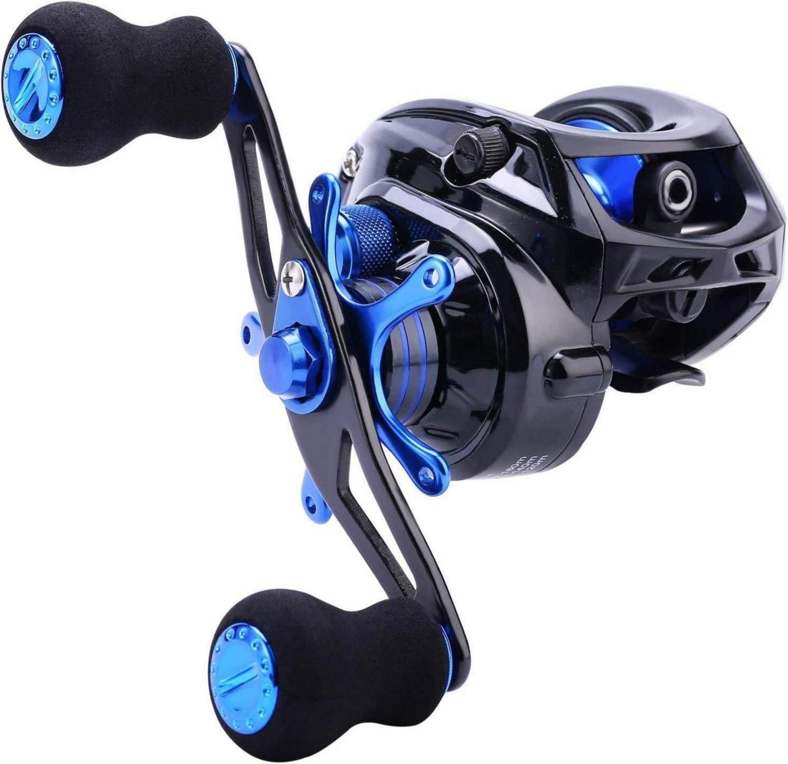 Baitcasting Angelrolle Kohlefaser Kugellager Magnetverschluss