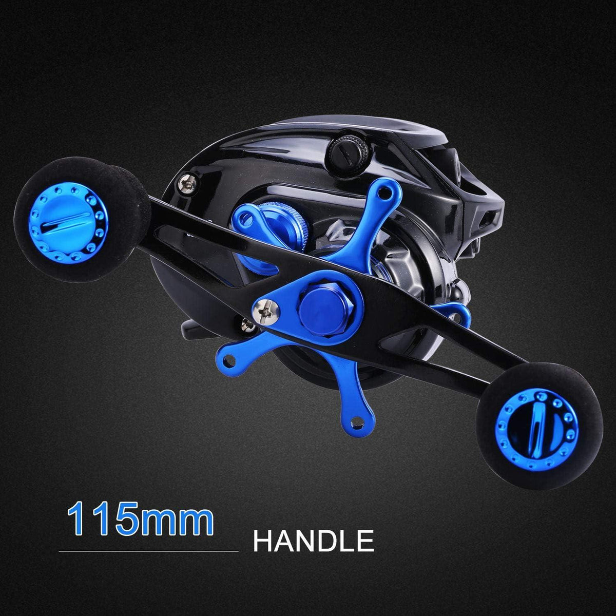 Sougayilang Baitcasting Angelrolle 7.0:1 Carbon Fiber Drag 9+1 Lager Magnetbremse