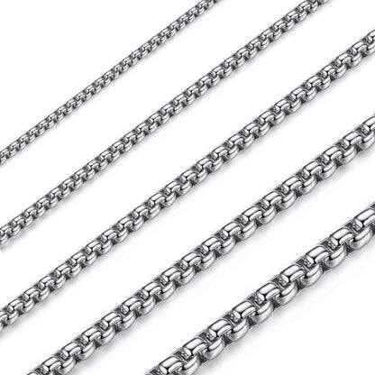 Edelstahl Seilkette 3mm 80cm für Damen und Herren