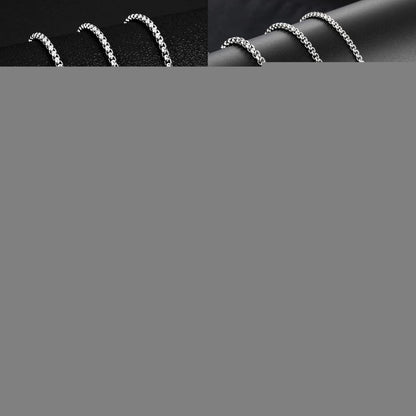 Edelstahl Seilkette 3mm 80cm für Damen und Herren