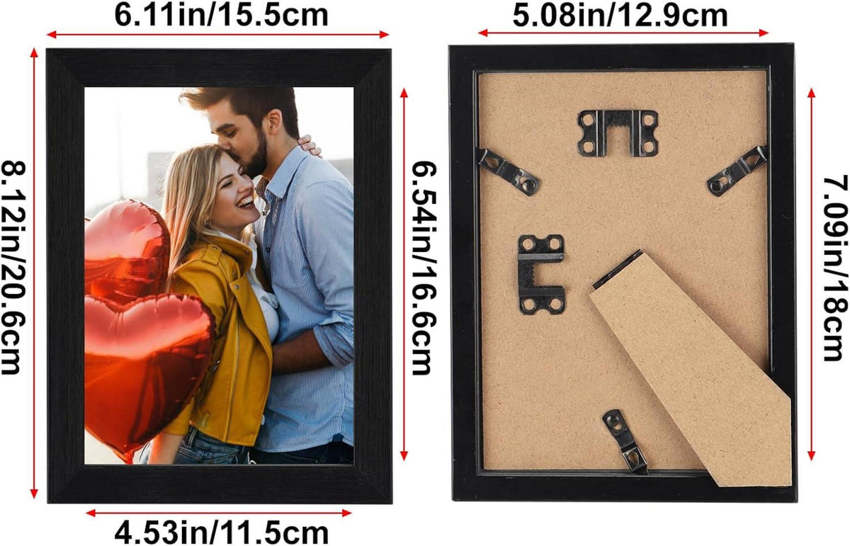 Bilderrahmen Set 12 Stück 13x18 cm Schwarz Fotorahmen
