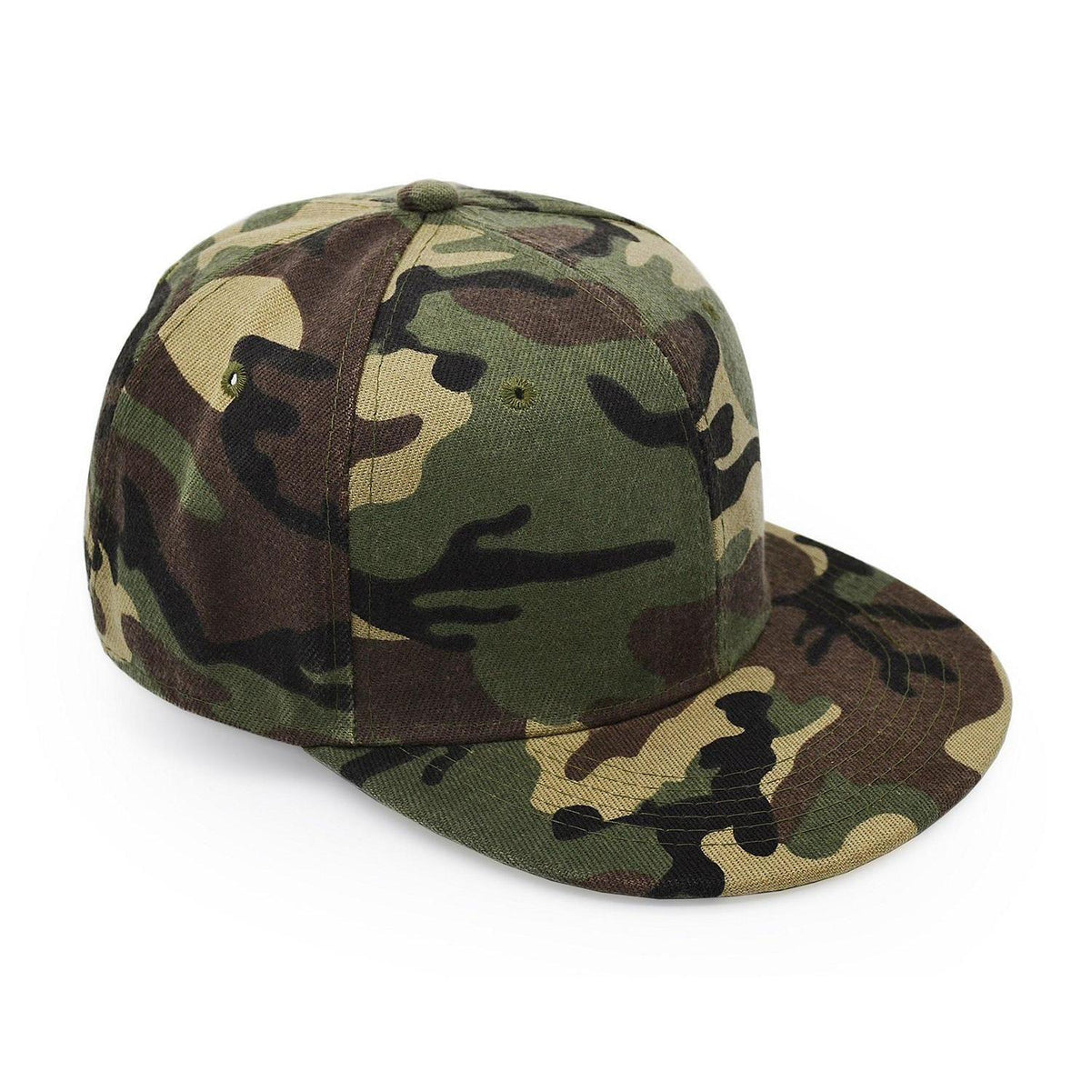 Camouflage Baseballkappe – Unisex Outdoor Cap mit Flachschrim