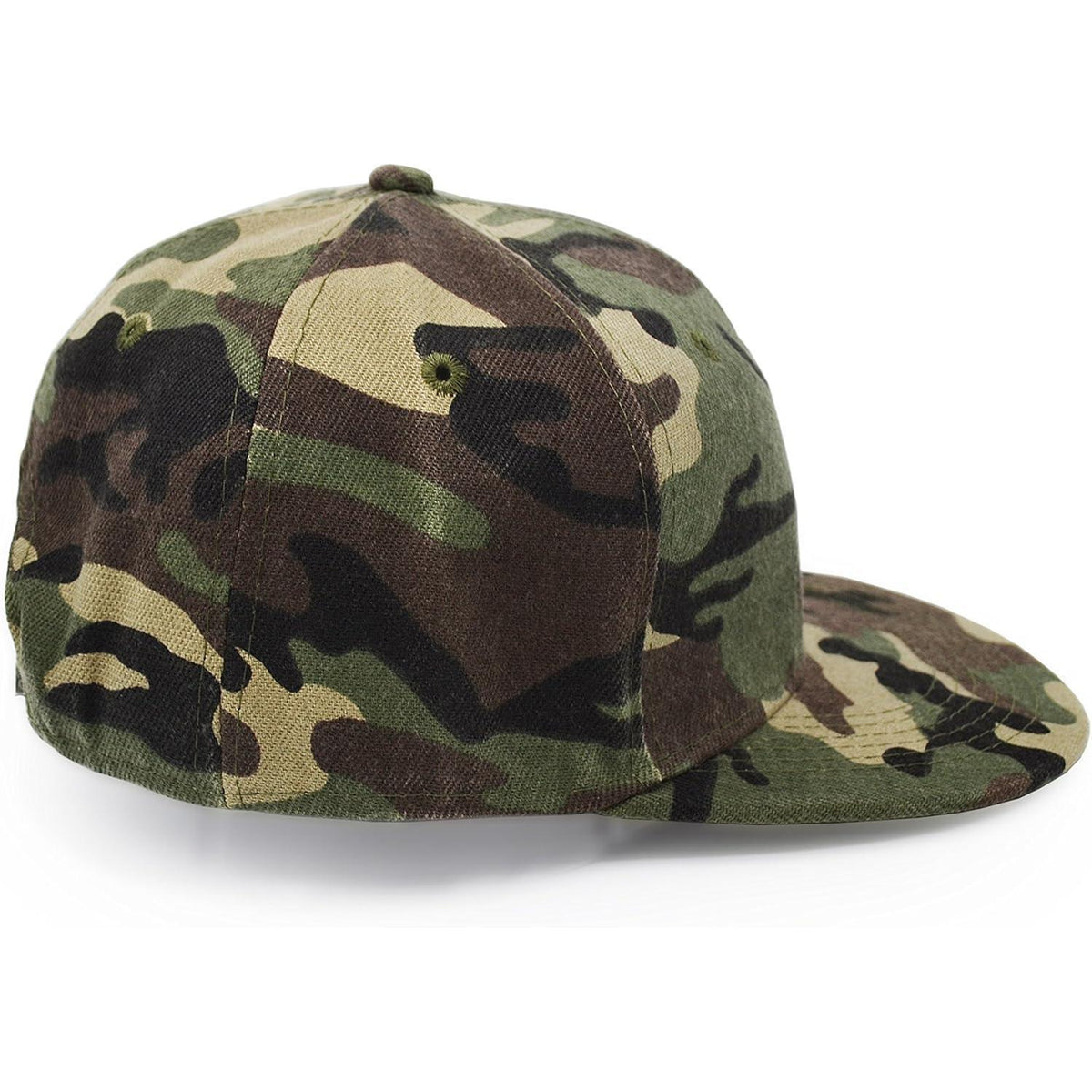 Camouflage Baseballkappe – Unisex Outdoor Cap mit Flachschrim