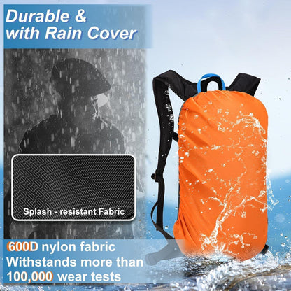 Fahrradrucksack 6L mit Regenschutz, atmungsaktiv & wasserdicht
