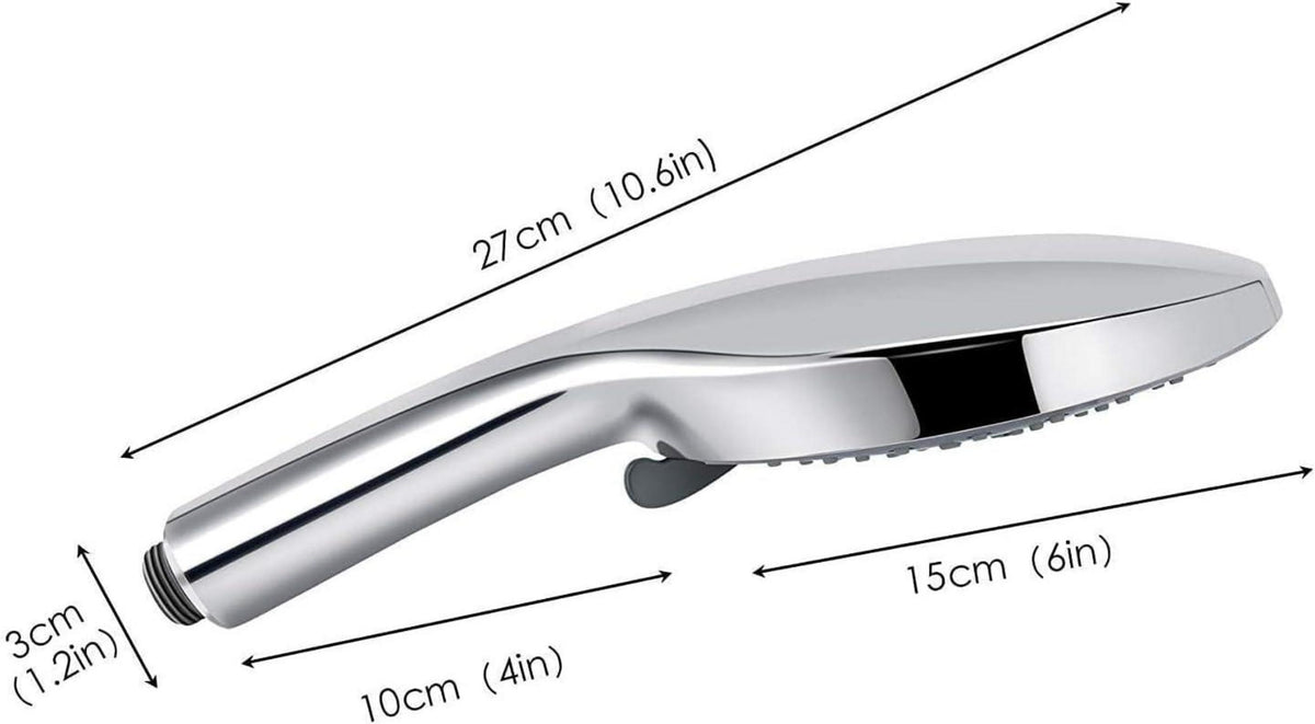 LEEFE 152mm Große Regenbrause Handbrause 7 Strahlarten Chrom