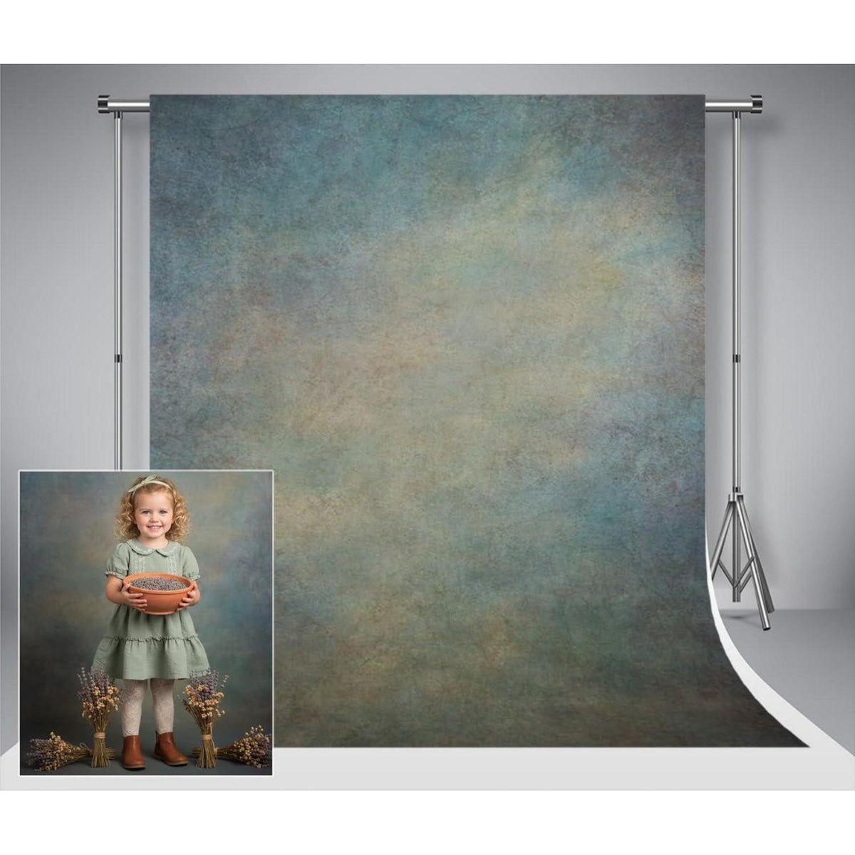 Abstrakter Fotohintergrund Mikrofaser 2x2m – Alter Meister Stil