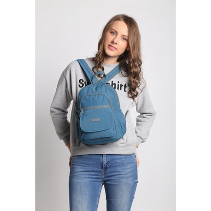 Mini Rucksack Damen & Mädchen, Hellblau, 7L, Leicht & Geräumig