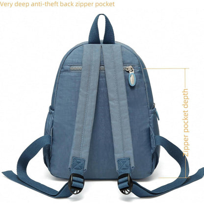 Mini Rucksack Damen & Mädchen, Hellblau, 7L, Leicht & Geräumig
