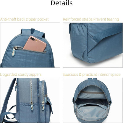 Mini Rucksack Damen & Mädchen, Hellblau, 7L, Leicht & Geräumig