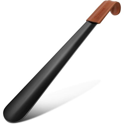 Schuhlöffel Metall Lang 42cm Edelstahl Shoe Horn Schwarz